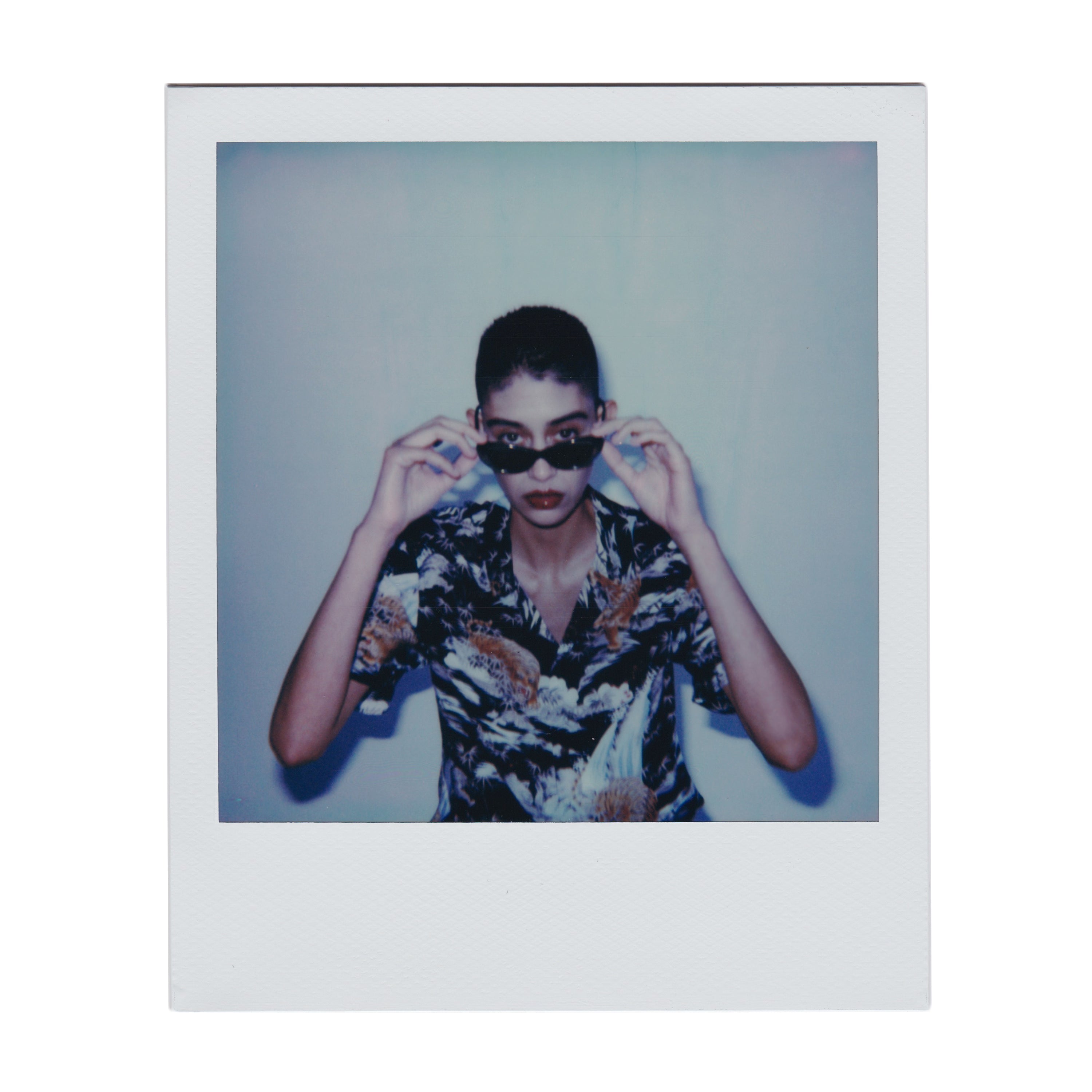 Cat eye acetate and metal sunglasses online