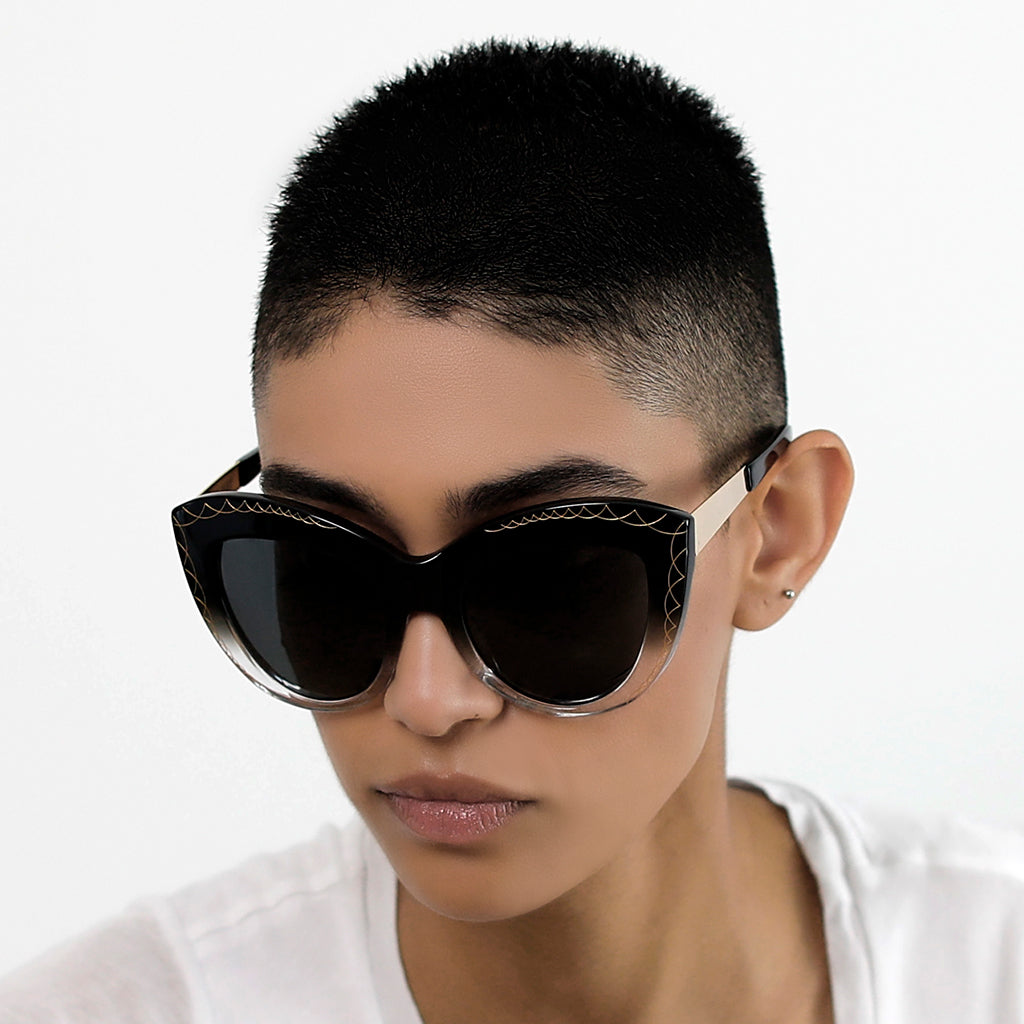 Retro Cat Eye Acetate Sunglasses