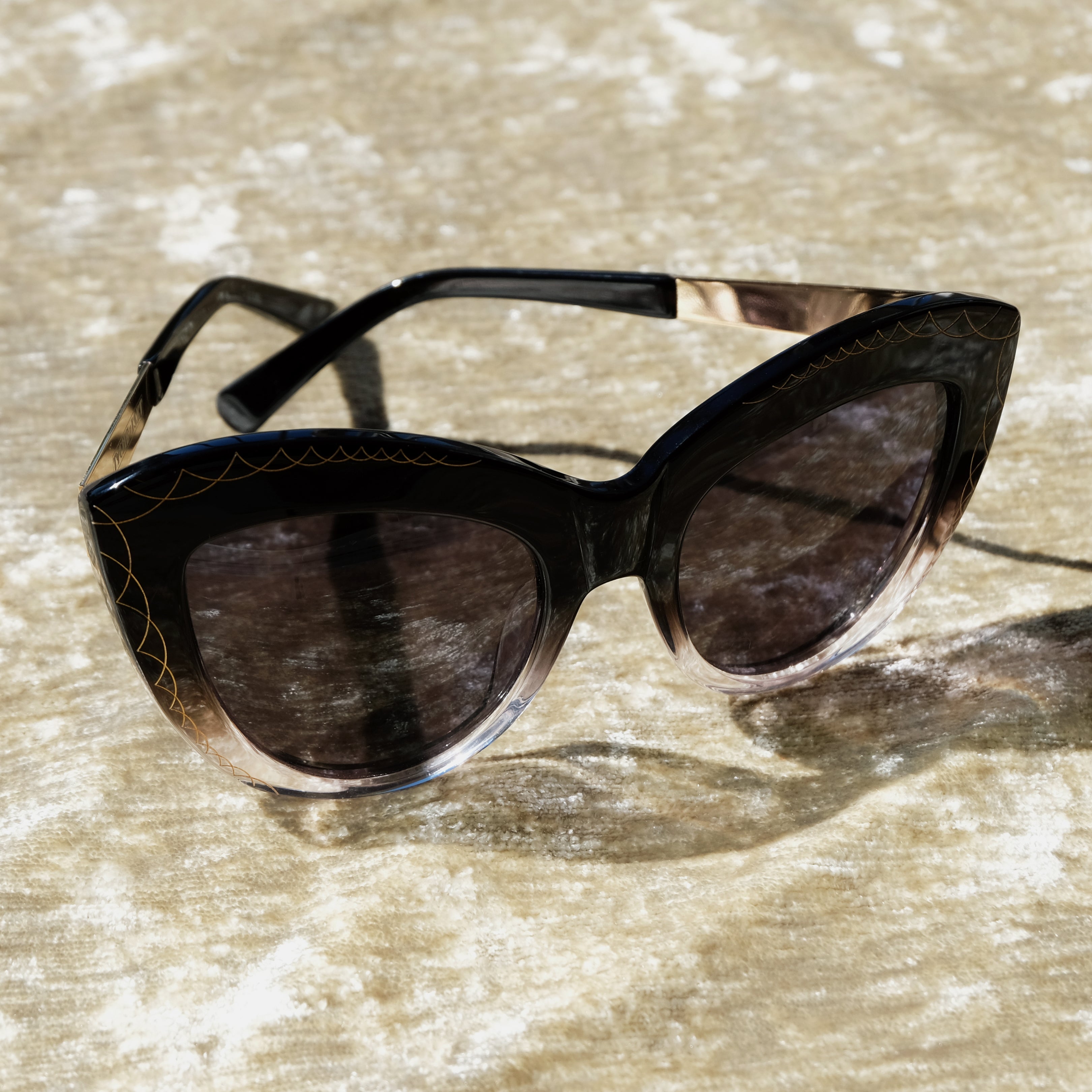 Black cat eye outlet sunglasses designer